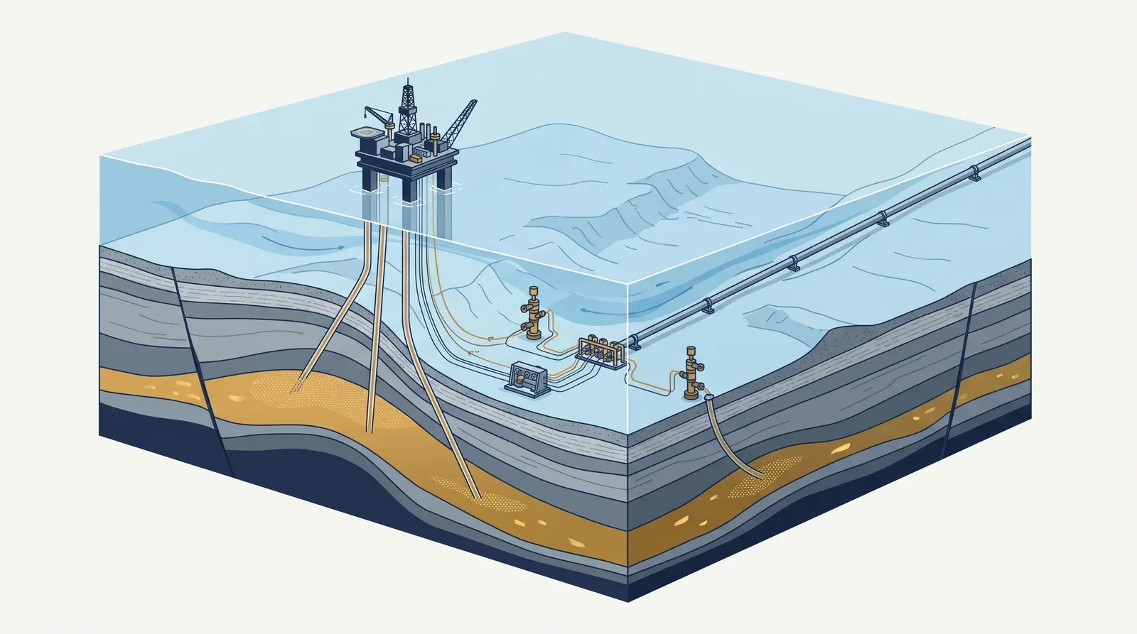 Technical illustration of the Aphrodite gas field geology and development status